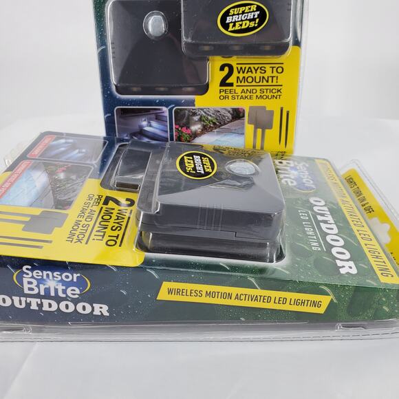 Sensor Brite Outdoor Motion Sensor LED Super Bright Light 2 Per Pk Lot of 2 Pks - Picture 4 of 4